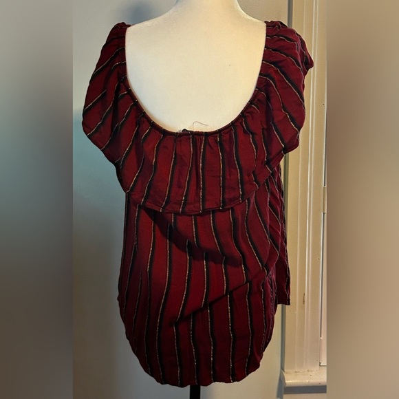 Kismet Red and Black Striped Blouse - Picture 4 of 8